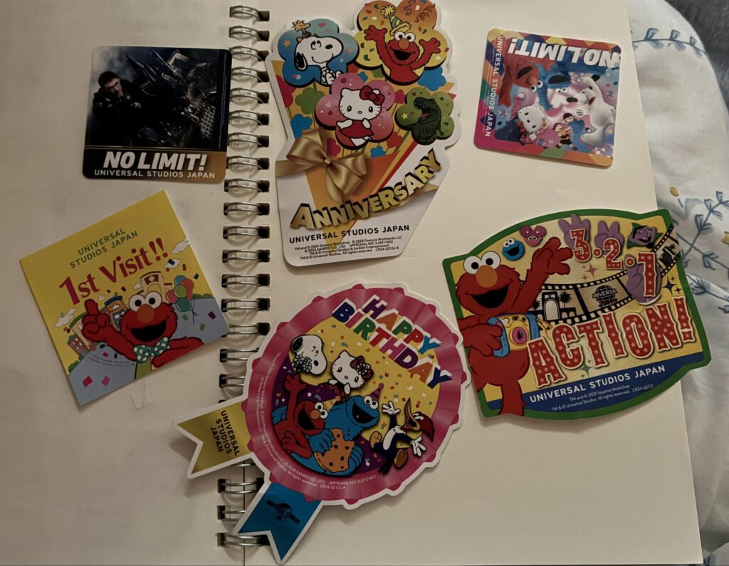 Free stickers from USJ