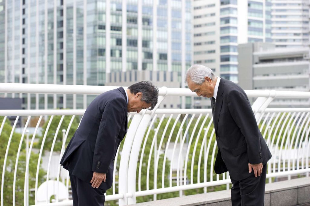 bowing in Japan